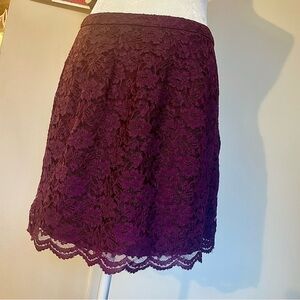 Petite Purple Lace Loft Skirt